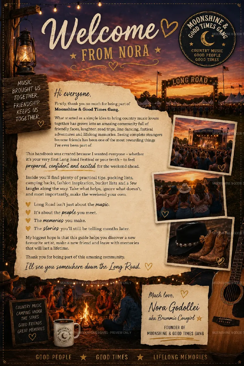 Preview of the Welcome from Nora page